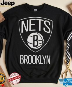 Brooklyn Nets Program Logo Black T Shirt