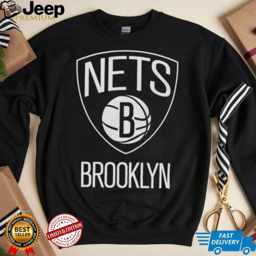 Brooklyn Nets Program Logo Black T Shirt