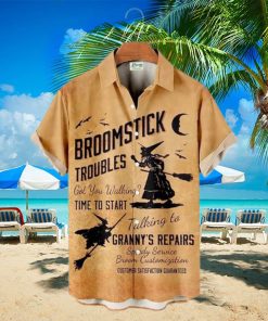 Broomstick Troubles Got You Walking Time To Start Halloween Hawaiian Shirt