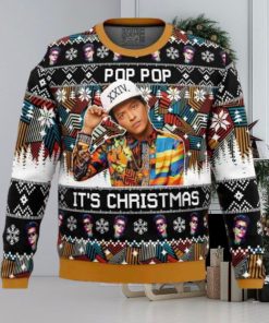 Bruno Mars Pop Pop It’s Christmas Xmas Gifts For Fan 2023 Ugly Christmas Sweater