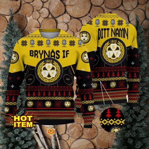 Brynas IF 3D Ugly Christmas Sweater Christmas Holiday Gift For Men And Women Personalized Name