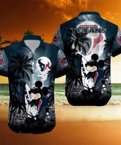 Houston Texans NFL Team Logo Baby Yoda Hawaiian Shirt