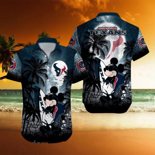 Houston Texans NFL Team Logo Baby Yoda Hawaiian Shirt