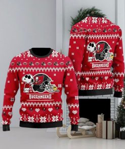 Buccaneer Cute The Snoopy Show Football Helmet Ugly Christmas Sweater 3D Printed Men And Women Holiday Gift
