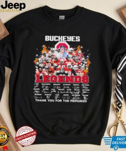 Buckeyes Legends Signature Thank You For The Memories Shirt