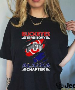 Buckeyes Territory Alaska Chapter flag inside me shirt