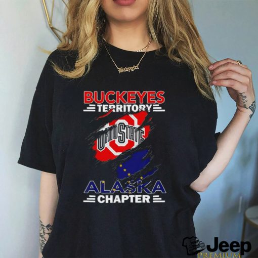 Buckeyes Territory Alaska Chapter flag inside me shirt