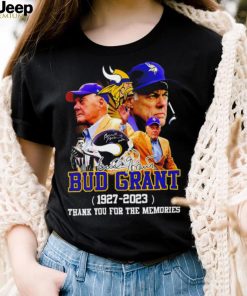 Bud Grant 1927 – 2023 thank you for the memories signature Remember t shirt