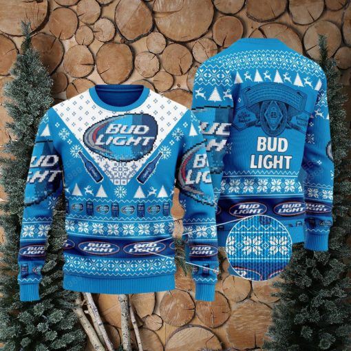 Bud Light Beer Knitted Xmas Sweater Gift Men And Women