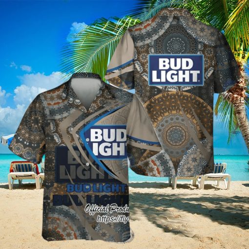 Bud Light Beer Mandala Trending Hawaiian Shirt