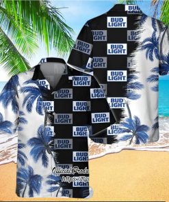 Bud Light Beer Palm Tree Hawaiian Shirt