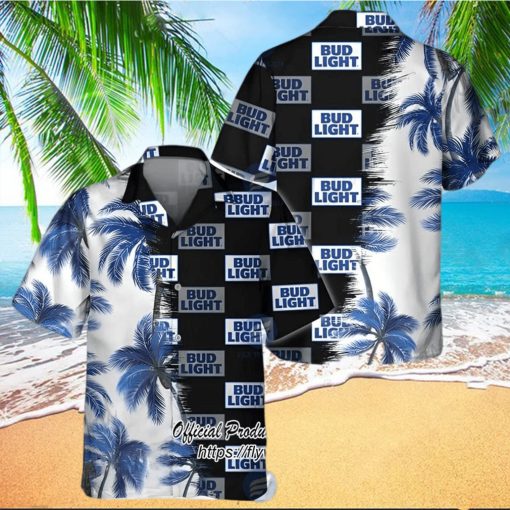 Bud Light Beer Palm Tree Hawaiian Shirt