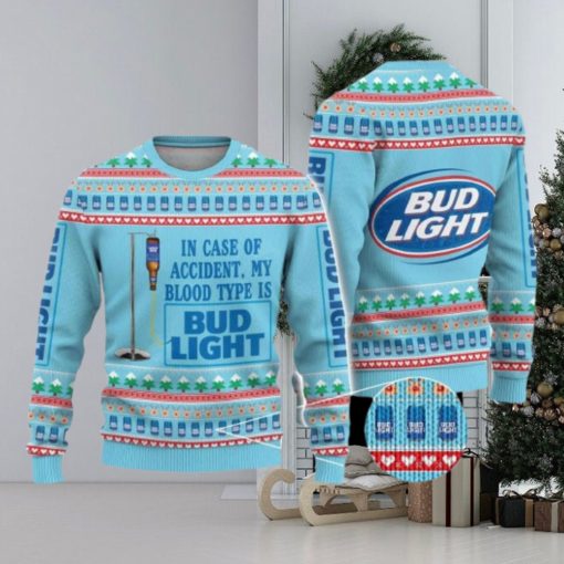 Bud Light Beer Ugly Christmas Sweater Gift Christmas