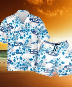 Bud Light Hawaiian Shirt Flowers Pattern Personalized Gift Men And Wome