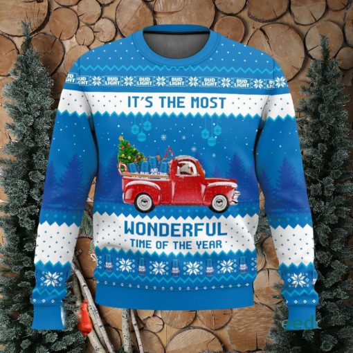 Bud Light It’s The Most Wonderful Time For A Beer Xmas 3D Sweater Cute Christmas Gift For Men And Women