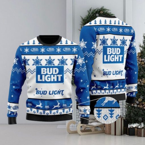 Bud Light Ugly Sweater, Christmas Gift Apparel, Merry Ugly Christmas Sweater