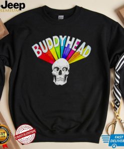 Buddyhead rainbow skull shirt