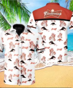 Budweiser Beer Hawaiian Shirt Island Pattern Gift For Beach Trip