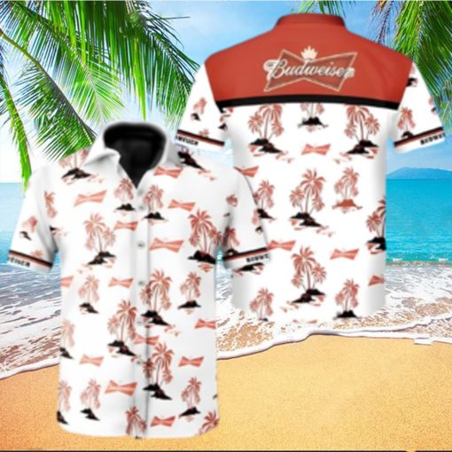 Budweiser Beer Hawaiian Shirt Island Pattern Gift For Beach Trip