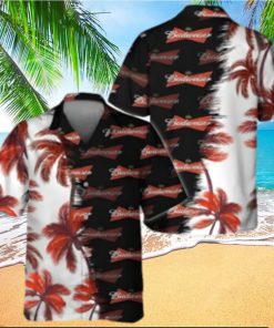 Budweiser Beer Hawaiian Shirt Palm Trees Beach Lovers Gift