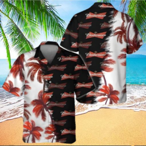 Budweiser Beer Hawaiian Shirt Palm Trees Beach Lovers Gift