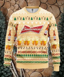 Budweiser Beer Ugly Christmas Sweater Amazing Gift Men And Women Christmas Gift