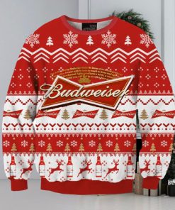 Budweiser Brand Cans Beers 3D Printed Christmas Sweater