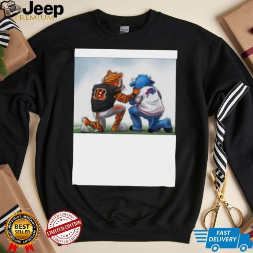 Buffalo Bills And Cincinnati Bengals Pray For Damar Hamlin T Shirt