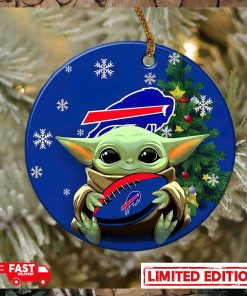 Buffalo Bills Baby Yoda NFL 2023 Christmas Tree Decorations Ornament