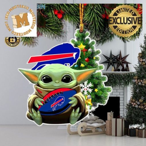 Buffalo Bills Baby Yoda NFL Christmas Tree Decorations Ornament