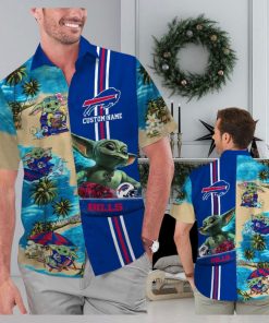Buffalo Bills Baby Yoda Name Personalized Short Sleeve Tropical Hawaiian Shirt