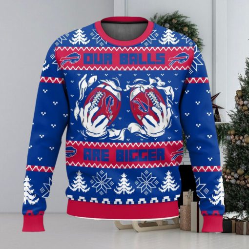 Buffalo Bills Ball Ugly Sweater 3D Printed Men And Women Christmas Gift