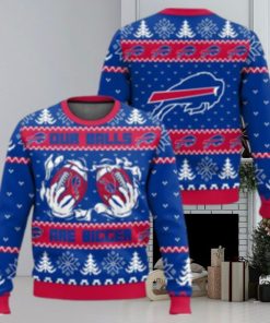 Buffalo Bills Ball Ugly Sweater 3D Sweater Christmas Gift Ugly Christmas Sweater