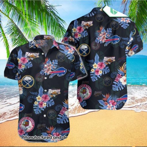 Buffalo Bills Buffalo Sabres Buffalo Bisons Buffalo Bandits Hawaiian Shirt