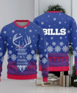 Buffalo Bills Christmas Reindeer Knitted Sweater