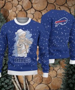 Buffalo Bills Christmas Santa Claus Tattoo Limited Edition Ugly Sweater