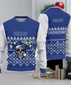 Buffalo Bills Christmas Skull Halloween Ugly Christmas Sweater