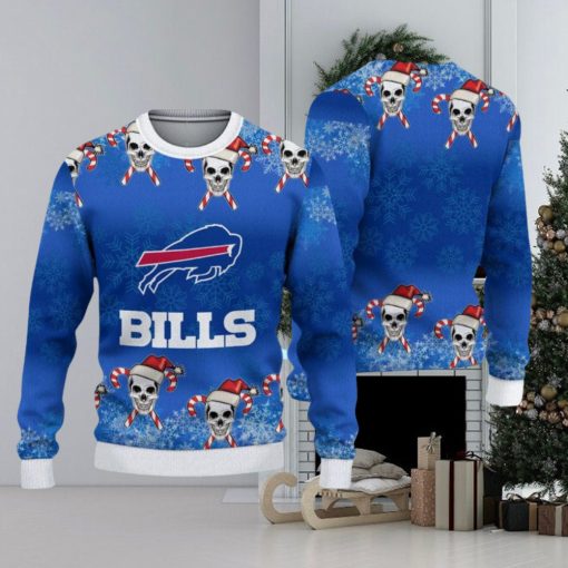 Buffalo Bills Christmas Skull Hot Trending Ugly Sweater For Fans