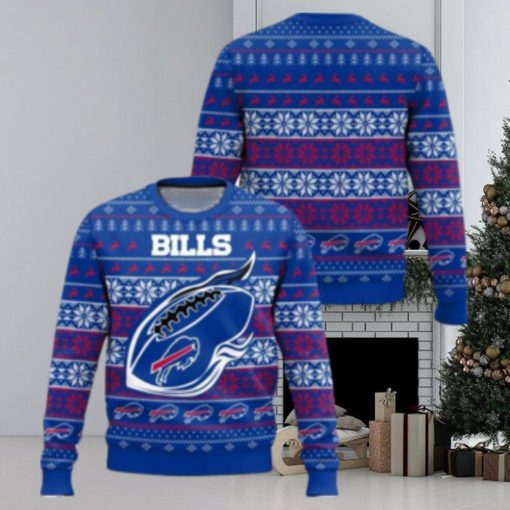 Buffalo Bills Cute Sweater 3D Sweater Christmas Gift Ugly Christmas Sweater