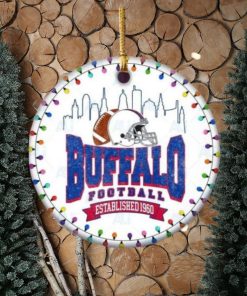 Buffalo Bills Football Chritmas Hallmark NFL Ceramic Ornament