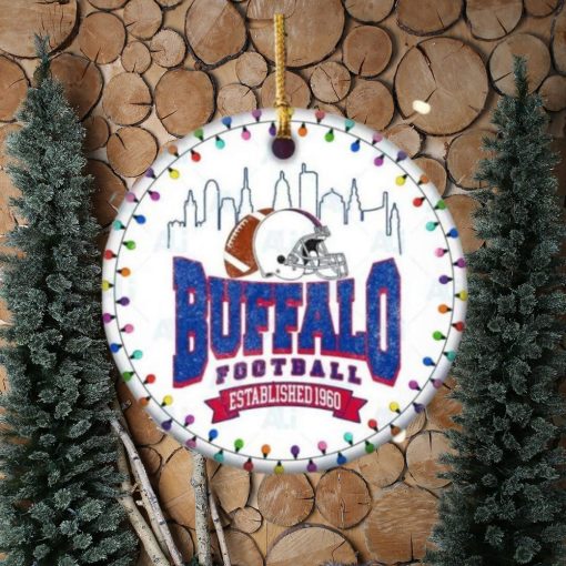 Buffalo Bills Football Chritmas Hallmark NFL Ceramic Ornament