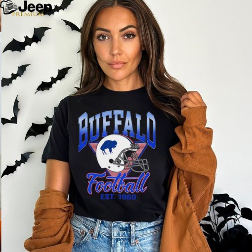 Buffalo Bills Football Helmet NFL Crewneck Shirt