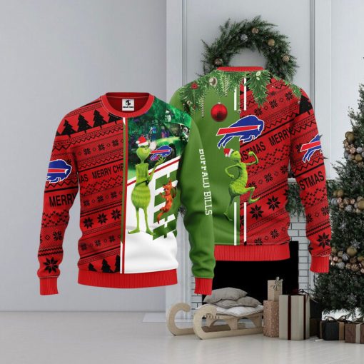 Buffalo Bills Grinch & Scooby Doo Christmas Ugly Sweater 1