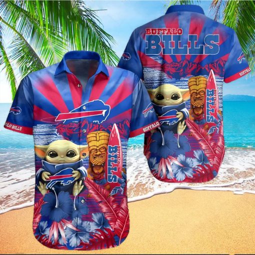 Buffalo Bills Hawaiian Shirt, Baby Yoda, Unique Hawaiian Shirt