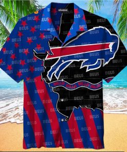 Buffalo Bills Hawaiian Shirt, Bills Logo Graphic, Hawaiian Style Shirt