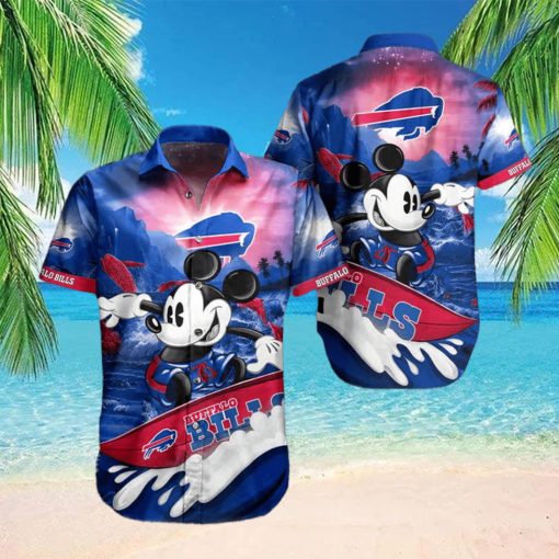 Buffalo Bills Hawaiian Shirt Bills Mickey Surfing Hawaiian Shirt