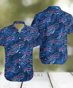 Buffalo Bills Hawaiian Shirt Blue Tropical Leaves All Over Print NFL Hawaiian Shirt