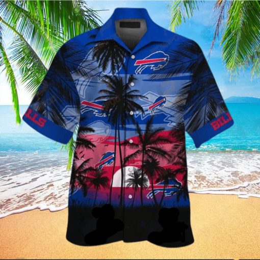 Buffalo Bills Hawaiian Shirt Buffalo Bills Palm Tree Sunset Blue Hawaii Shirt Buffalo Bills Aloha Shirt