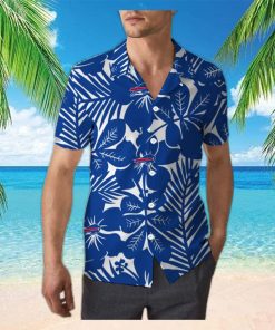 Buffalo Bills Hawaiian Shirt Flower Pattern Beach Gift For Friend, NFL Hawaiian Shirt