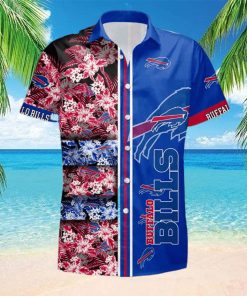 Buffalo Bills Hawaiian Shirt Flowers And Logo Cool Hawaiian Shirt